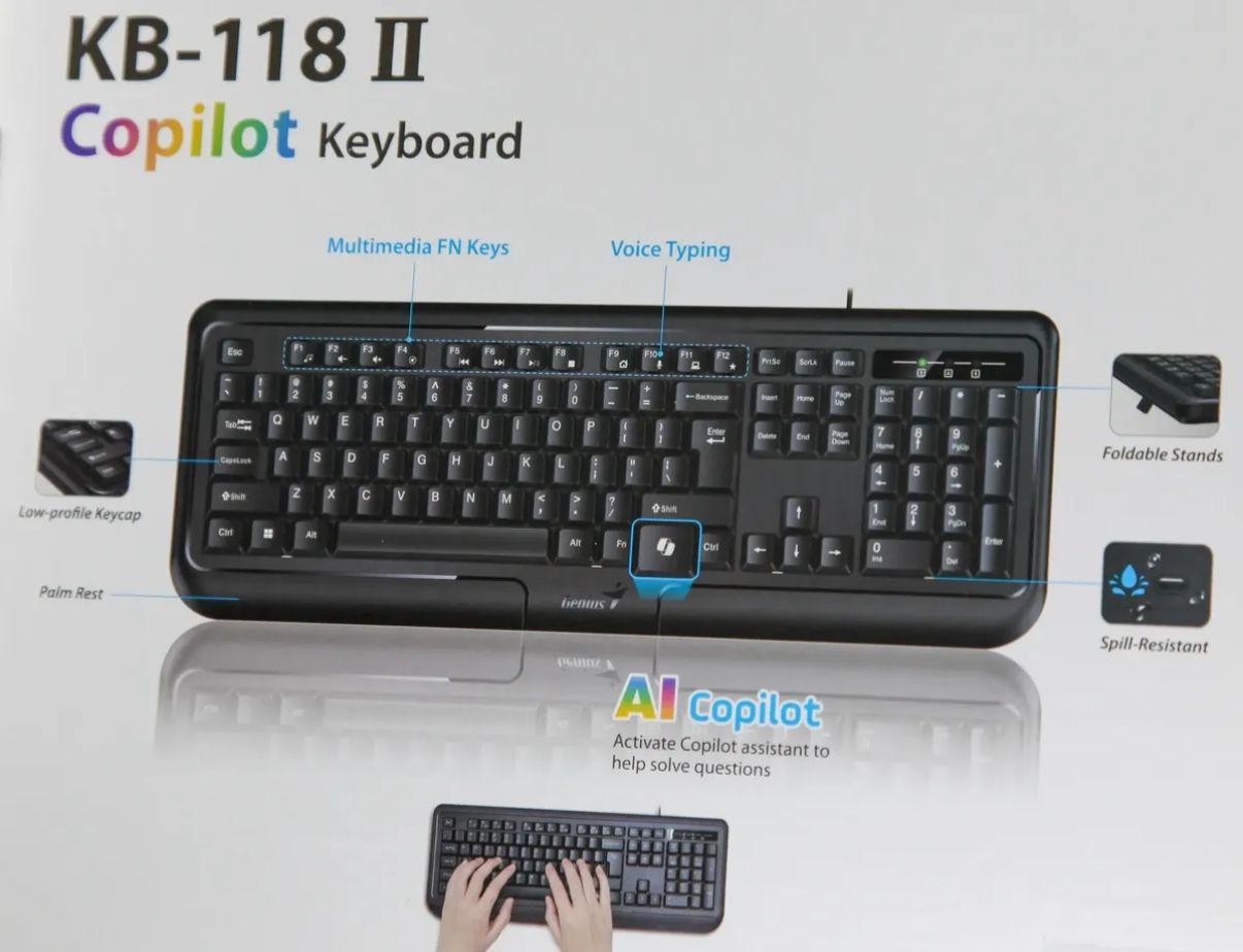 Teclado Genius KB-118 II Copilot USB Multimedia 2