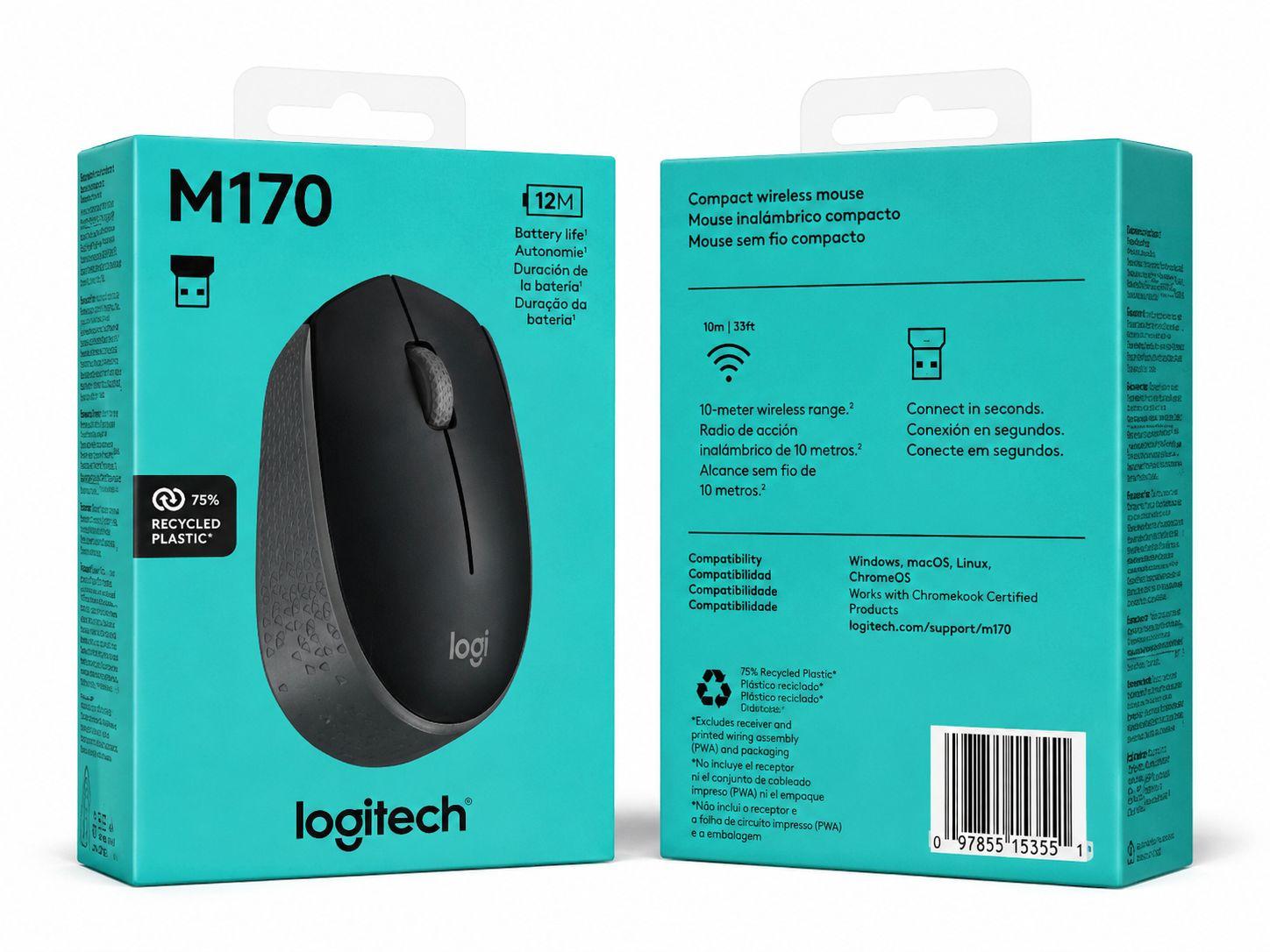 Mouse Inalámbrico Logitech M170 2