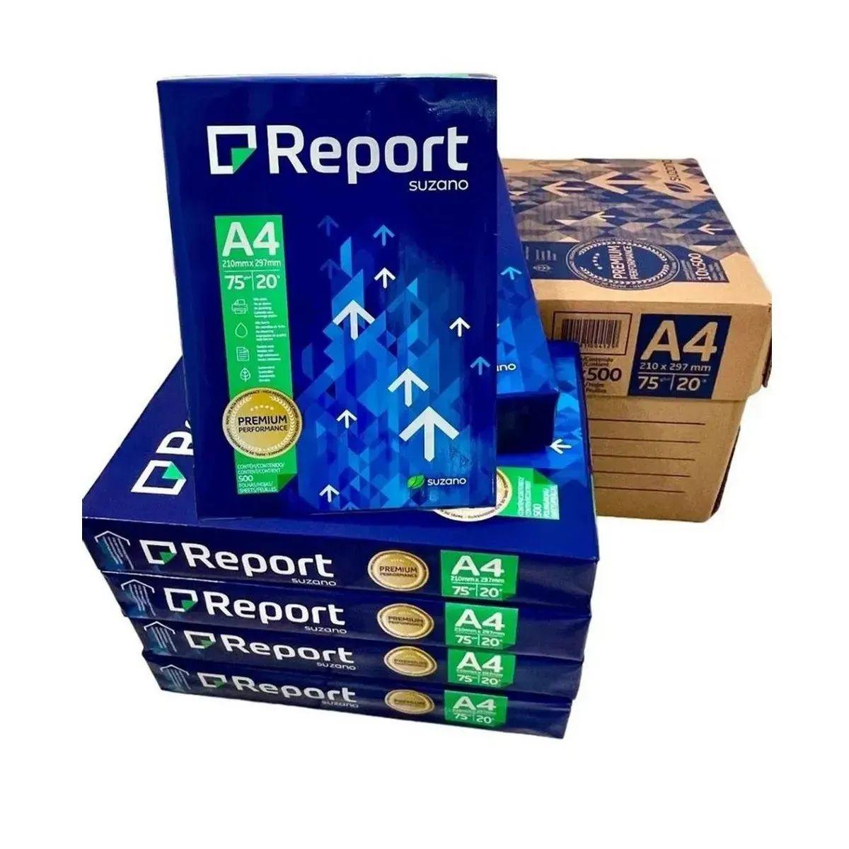 Resma Papel A4 Report Suzano 75g – 500 Hojas