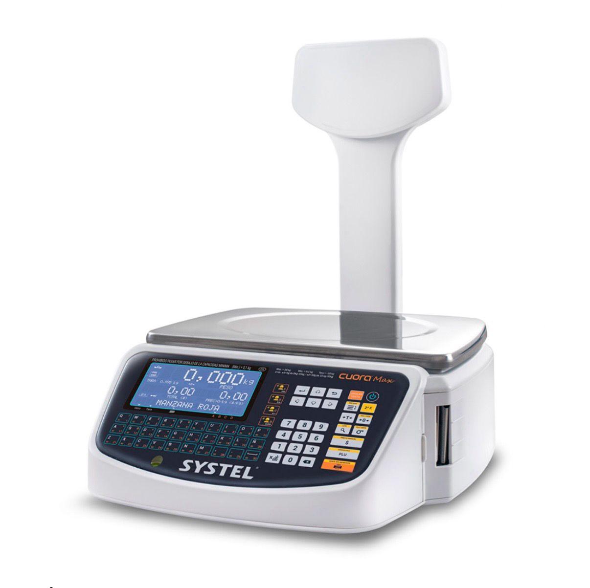 Balanza Systel Cuora Max Etiqueta + Ticket USB